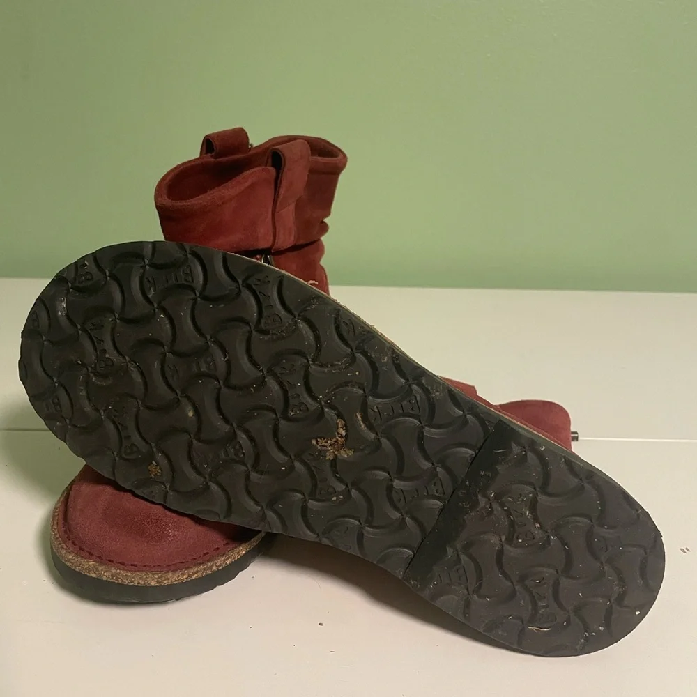 EUC Birkenstock burgundy ankle boot/bootie 40/9.5/10 - Picture 2 of 4
